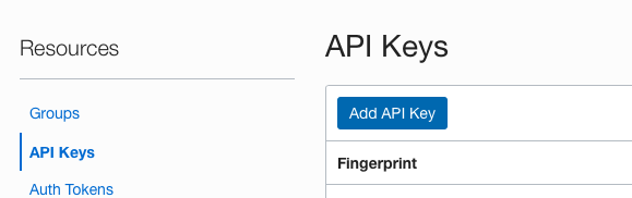 Add API Key